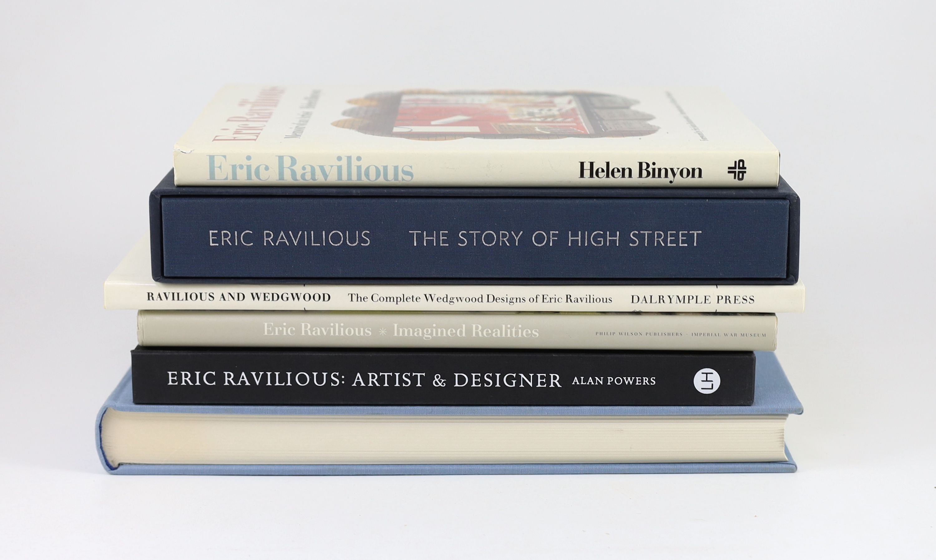 Ravilious, Eric - 6 works, about or Illustrated by:- Ravilious - The Complete Wedgwood Designs of Eric Ravilious, Dalrymple Press, 1986; Ullmann, Anne (editor) - Ravilious at War, The Fleece Press, Upper Denby, 2002; Pow